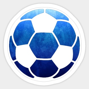 Soccer Ball Dark Blue Sticker